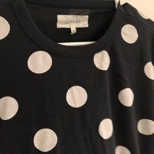 The Great polka dot tee. Size 0.